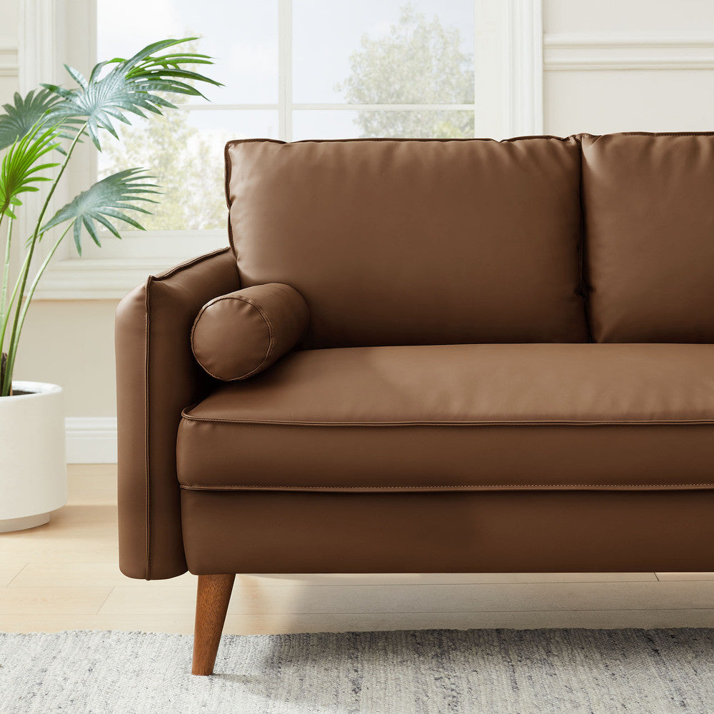 Modway Revive Upholstered Vegan Leather Loveseat by Modway-EEI-6974