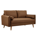 Modway Revive Upholstered Vegan Leather Loveseat by Modway-EEI-6974