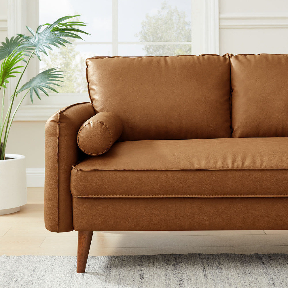 Modway Revive Upholstered Vegan Leather Loveseat by Modway-EEI-6974