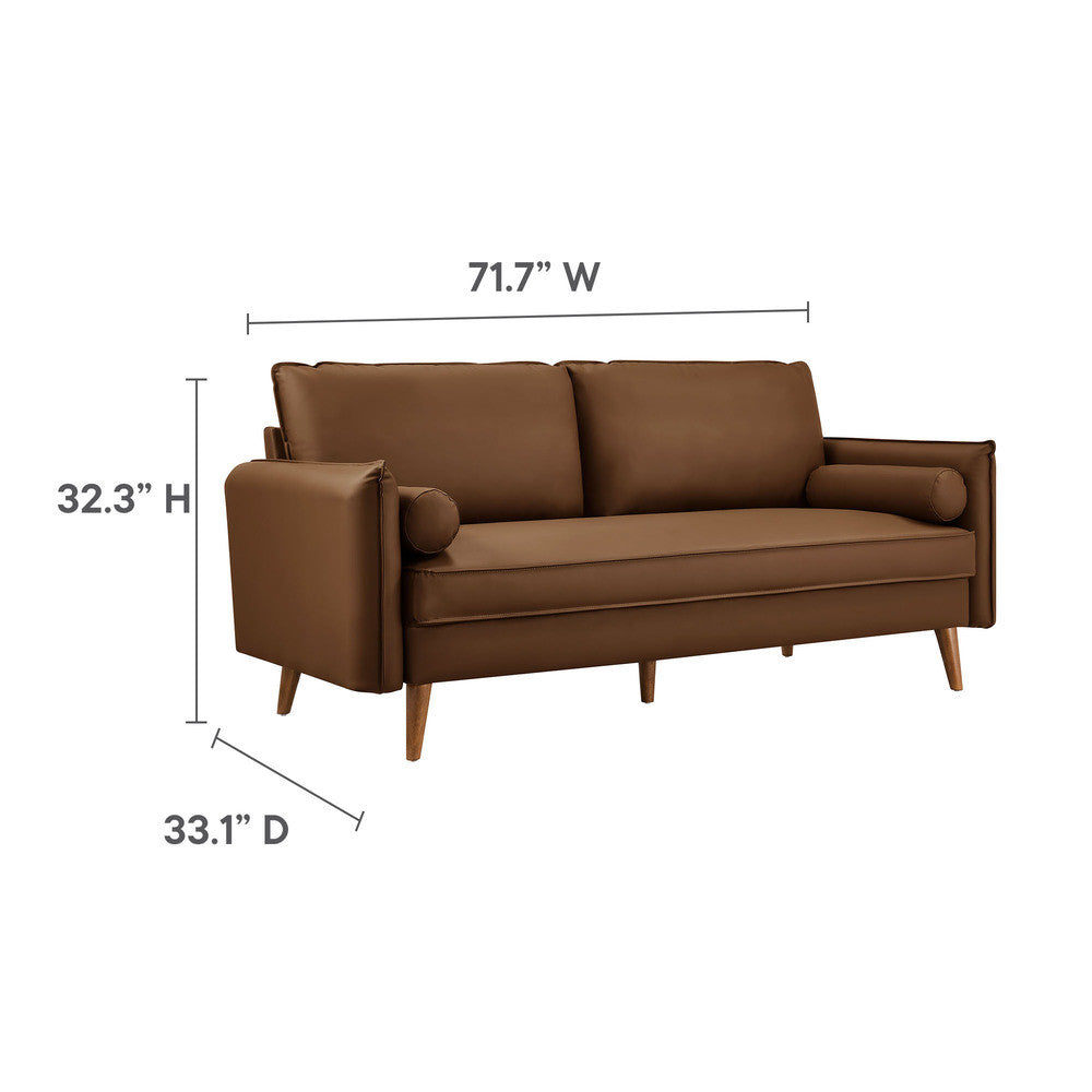 Modway Revive Upholstered Vegan Leather Sofa by Modway-EEI-6975