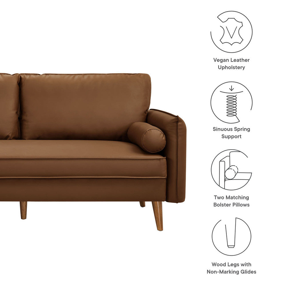 Modway Revive Upholstered Vegan Leather Sofa by Modway-EEI-6975