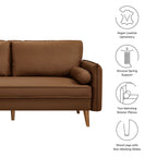 Modway Revive Upholstered Vegan Leather Sofa by Modway-EEI-6975