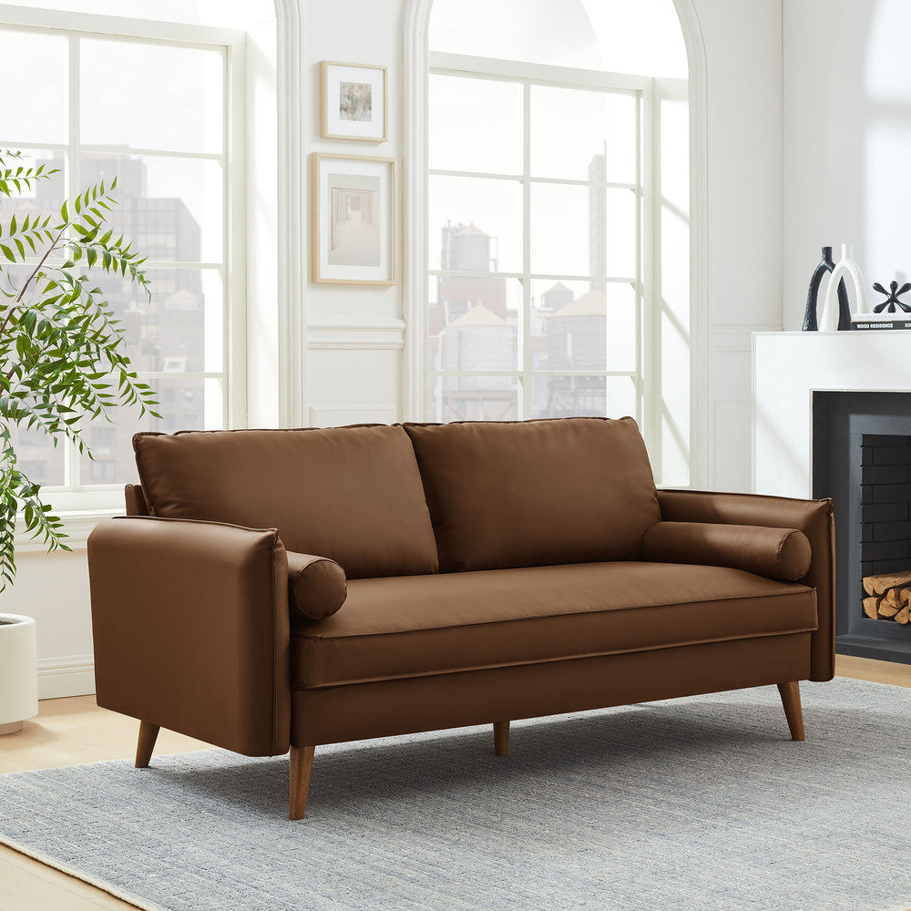 Modway Revive Upholstered Vegan Leather Sofa by Modway-EEI-6975