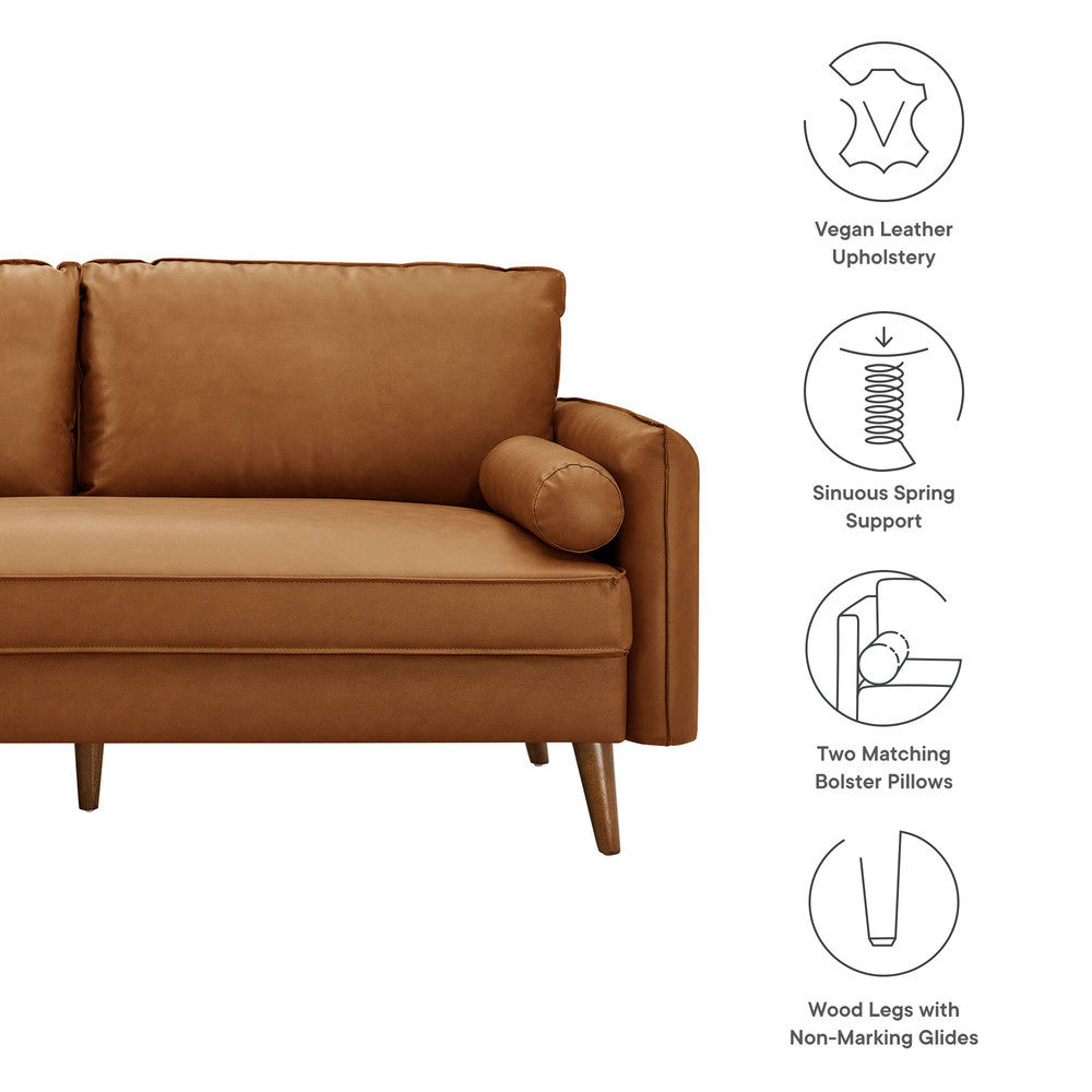 Modway Revive Upholstered Vegan Leather Sofa by Modway-EEI-6975