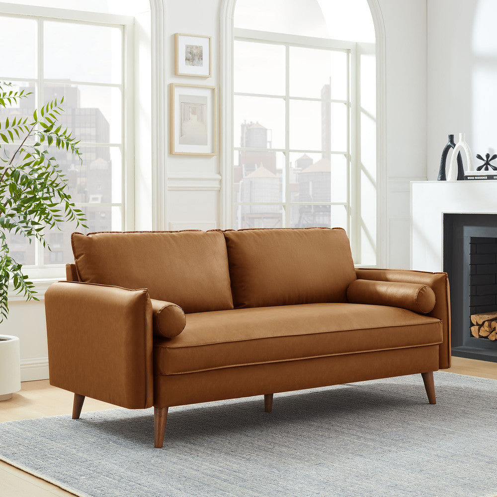 Modway Revive Upholstered Vegan Leather Sofa by Modway-EEI-6975