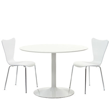 Modway EEI-887 Revolve 3 Piece Dining Set White