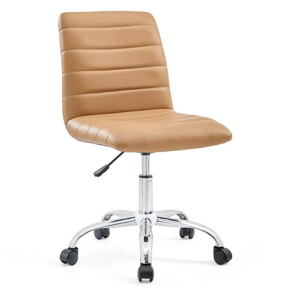 EEI-1532 Ripple Armless Mid Back Vinyl Office Chair by Modway