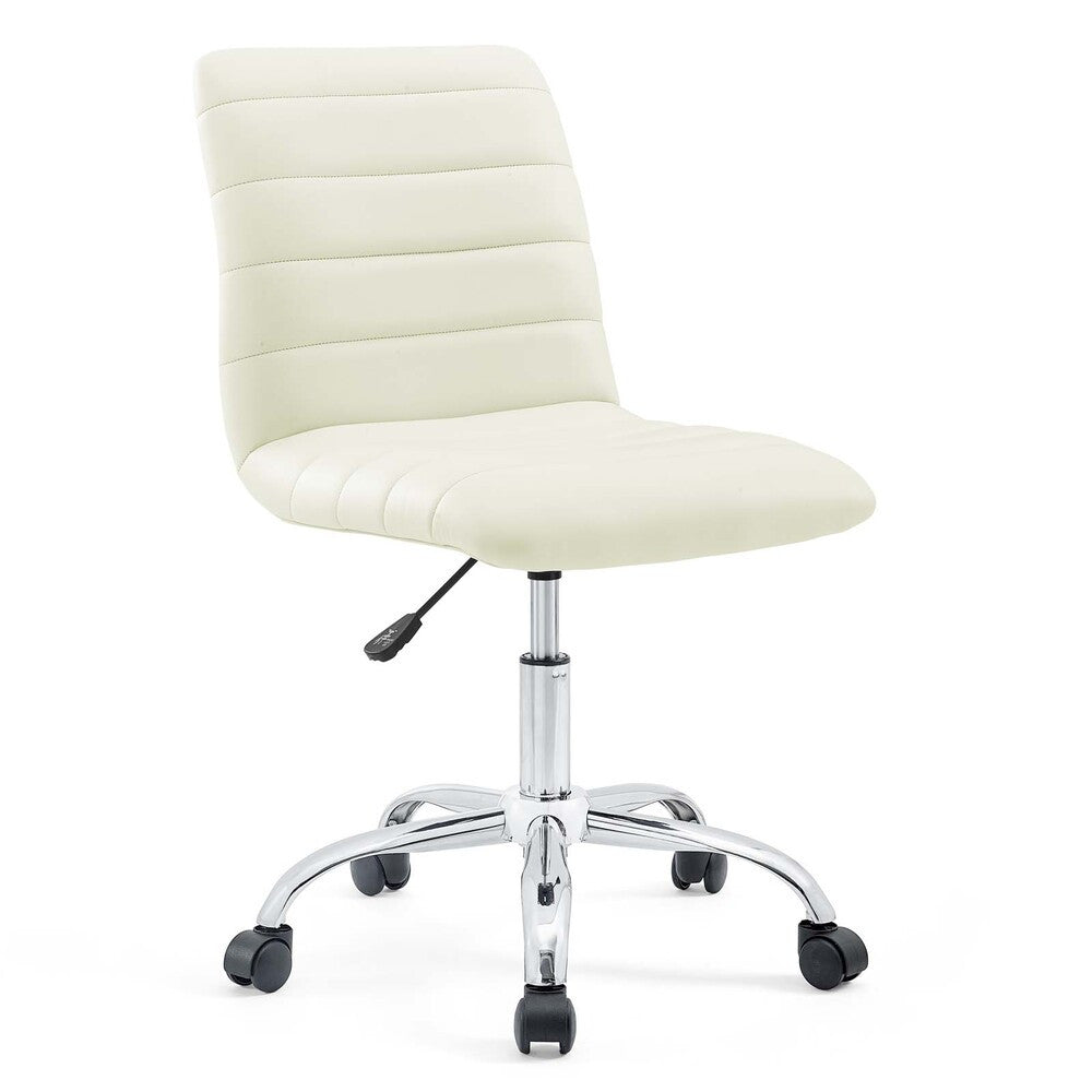 EEI-1532 Ripple Armless Mid Back Vinyl Office Chair by Modway