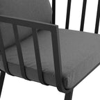 EEI-3792-SLA-CHA Riverside 5 Piece Outdoor Patio Aluminum Set by Modway