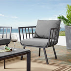 EEI-3566 Riverside Outdoor Patio Aluminum Armchair by Modway