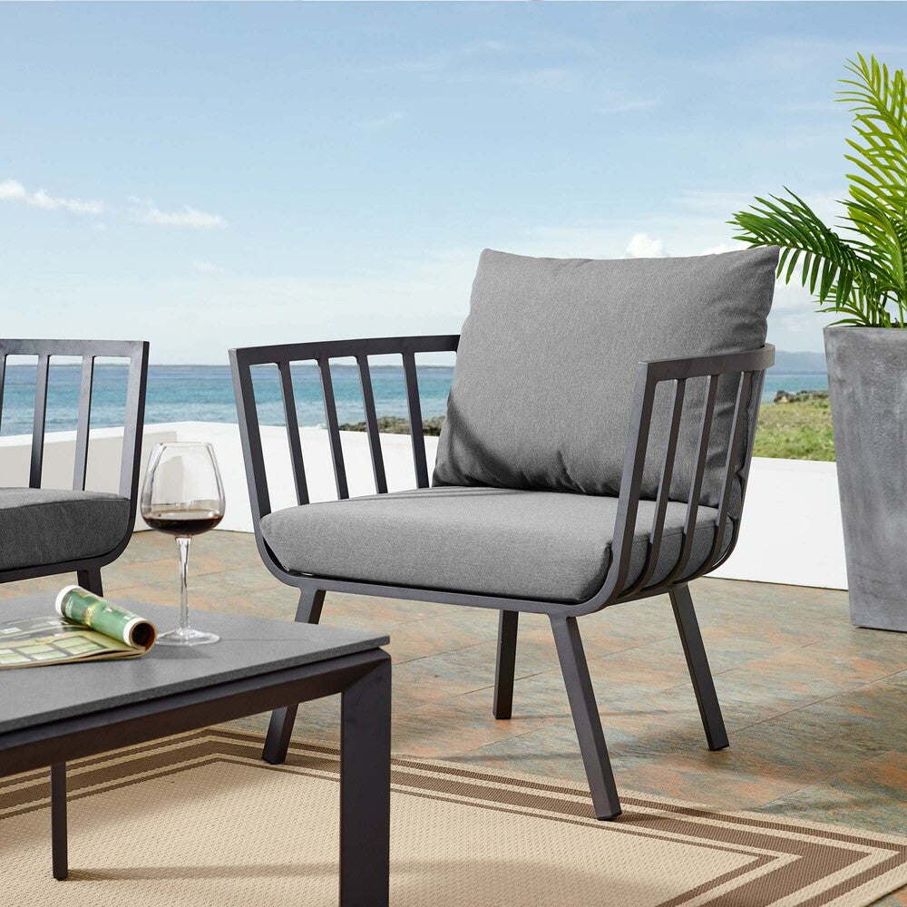 EEI-3566 Riverside Outdoor Patio Aluminum Armchair by Modway