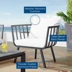 EEI-3566 Riverside Outdoor Patio Aluminum Armchair by Modway