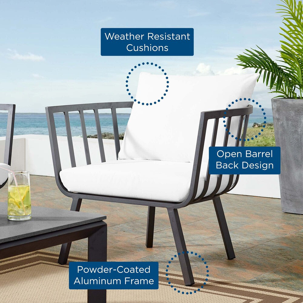 EEI-3566 Riverside Outdoor Patio Aluminum Armchair by Modway