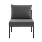 EEI-3567-SLA-CHA Riverside Outdoor Patio Aluminum Armless Chair by Modway