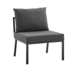 EEI-3567-SLA-CHA Riverside Outdoor Patio Aluminum Armless Chair by Modway