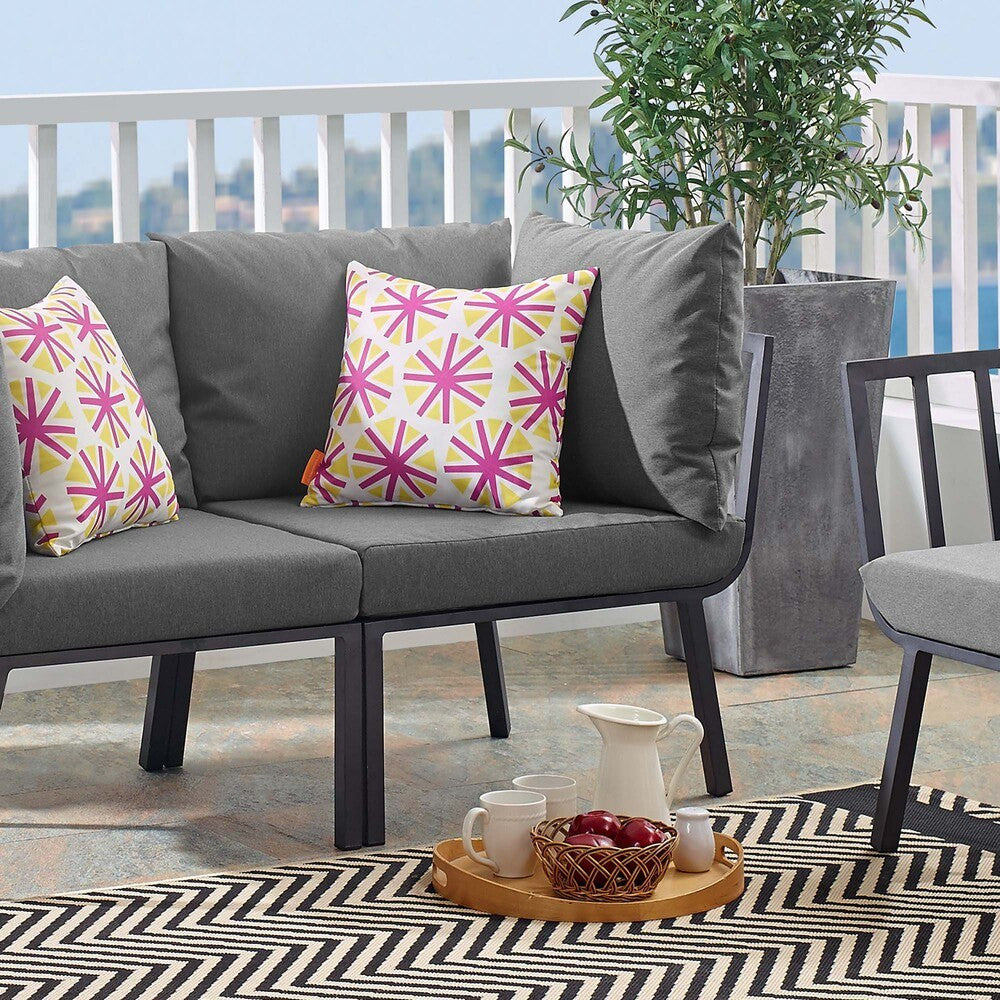 EEI-3569-SLA-CHA Riverside Outdoor Patio Aluminum Corner Chair by Modway
