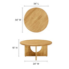 EEI-6594 Rivian Round 34" Coffee Table by Modway