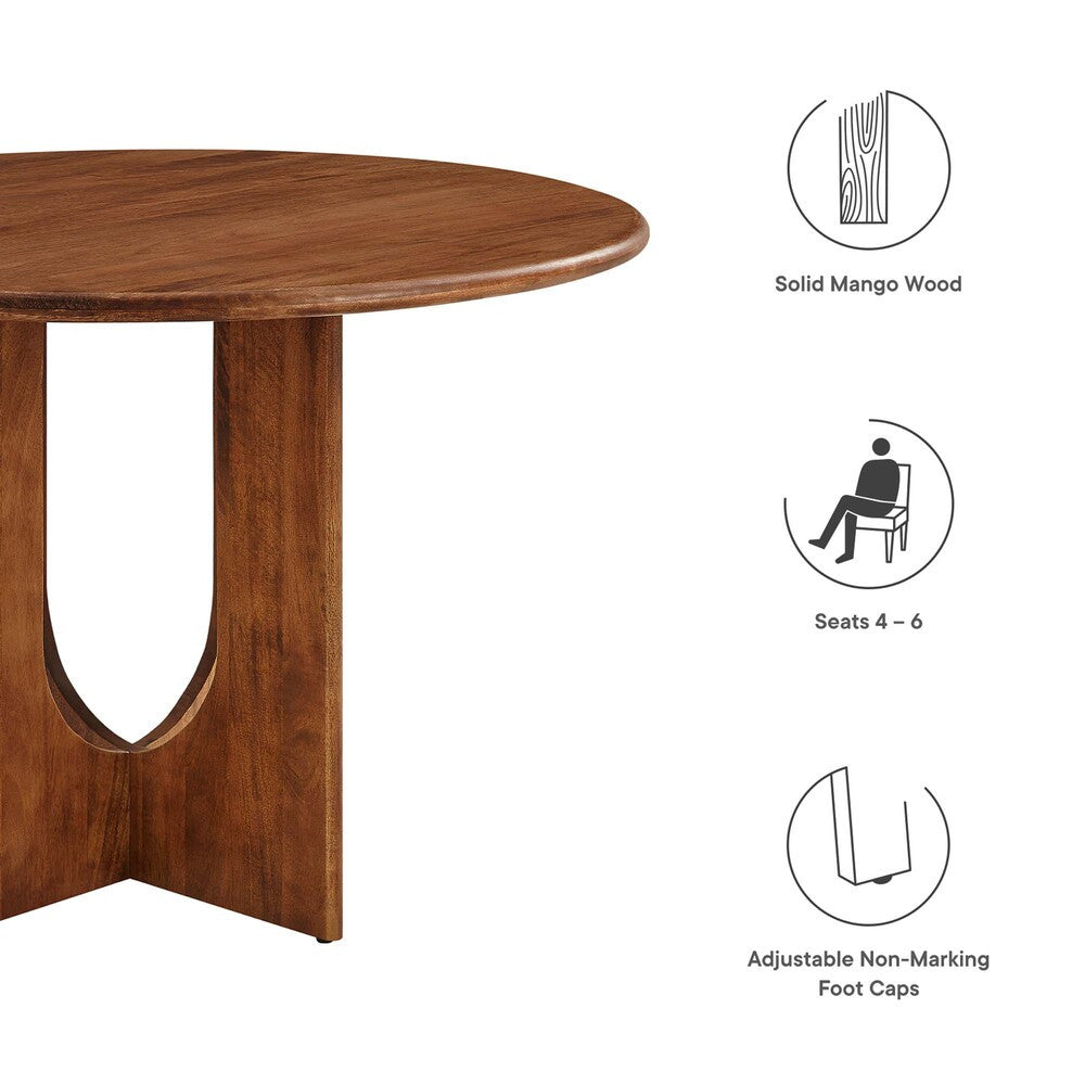 EEI-6592 Rivian Round 48" Wood Dining Table by Modway