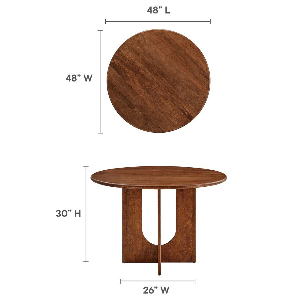 EEI-6592 Rivian Round 48" Wood Dining Table by Modway