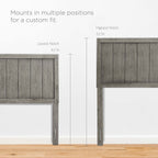 MOD-6216 Robbie Wood Twin Headboard by Modway