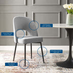 Modway Rouse Upholstered Fabric Dining Side Chair by Modway-EEI-3801