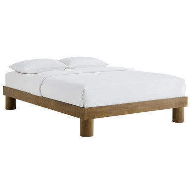 Modway MOD-7209-FRO Runa Wood Queen Platform Bed French Oak