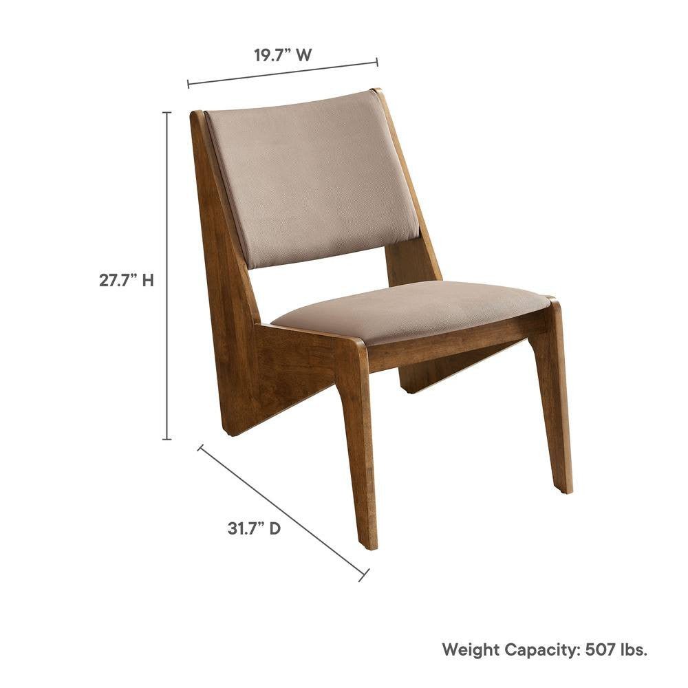 EEI-6922 Rylina Vegan Leather Accent Chairs Set of 2 by Modway