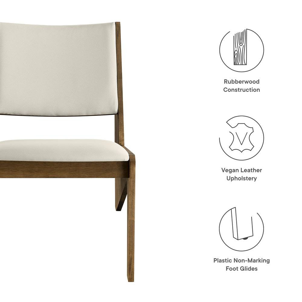 EEI-6922 Rylina Vegan Leather Accent Chairs Set of 2 by Modway