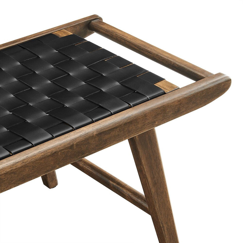 EEI-6551 Saoirse 47" Faux Leather Wood Bench by Modway