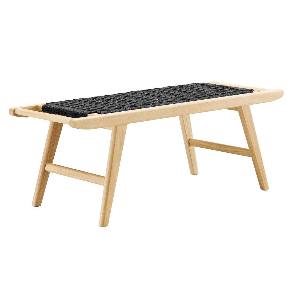 EEI-6552 Saoirse 47" Wove Rope Wood Bench by Modway