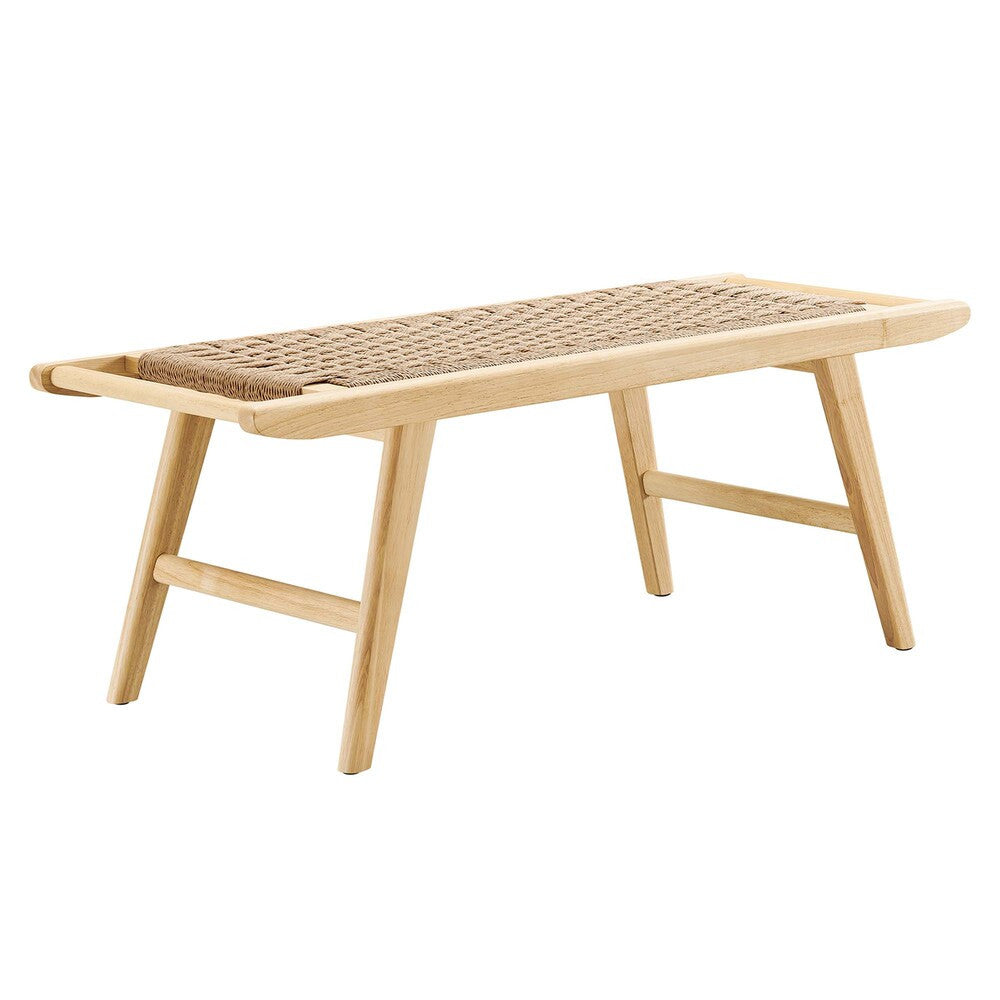 EEI-6552 Saoirse 47" Wove Rope Wood Bench by Modway
