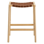 EEI-6547 Saoirse Faux Leather Wood Counter Stool Set of 2 by Modway