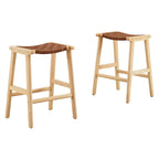 EEI-6547 Saoirse Faux Leather Wood Counter Stool Set of 2 by Modway