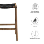 EEI-6547 Saoirse Faux Leather Wood Counter Stool Set of 2 by Modway