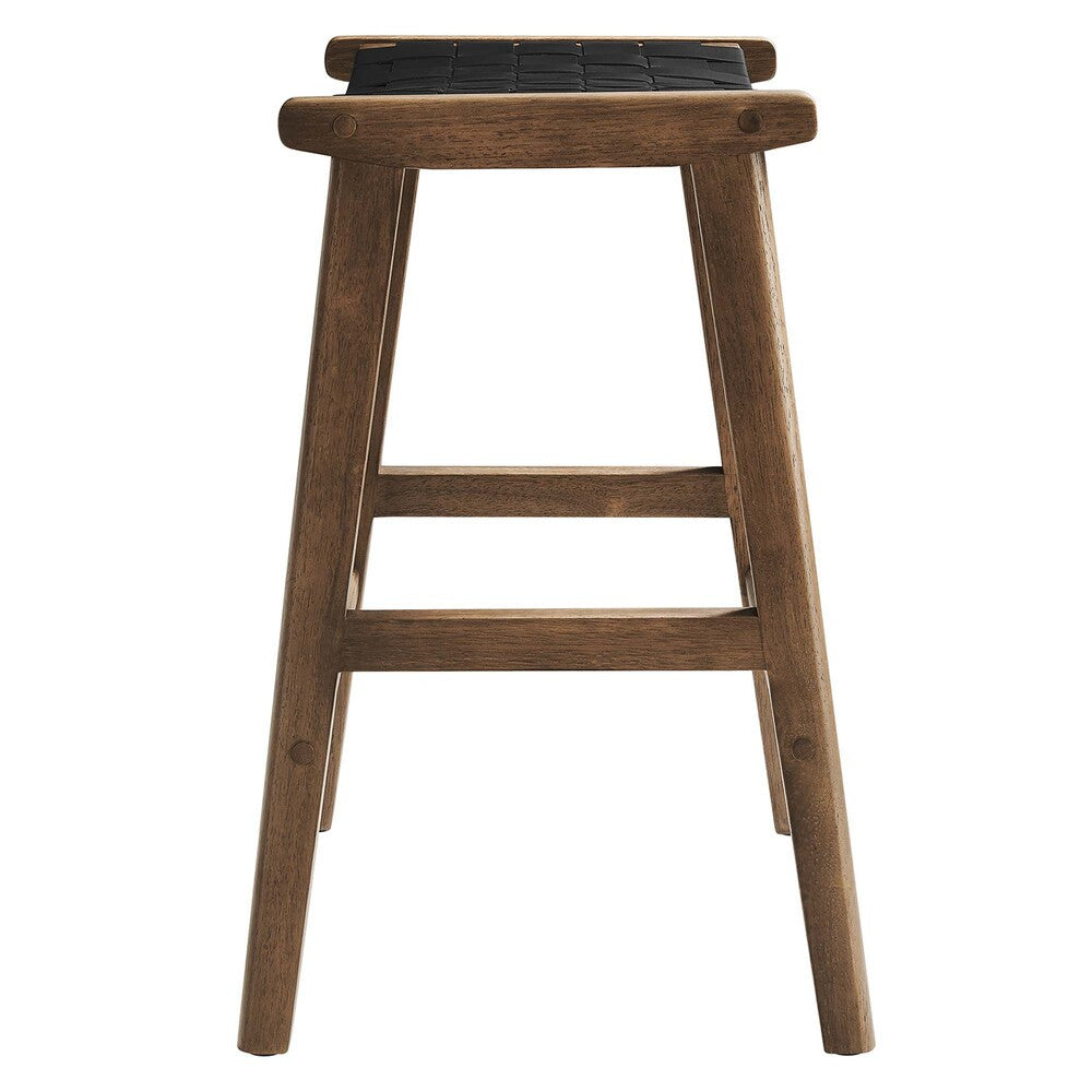 EEI-6547 Saoirse Faux Leather Wood Counter Stool Set of 2 by Modway