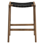 EEI-6547 Saoirse Faux Leather Wood Counter Stool Set of 2 by Modway