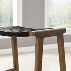 EEI-6547 Saoirse Faux Leather Wood Counter Stool Set of 2 by Modway