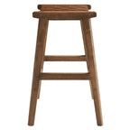 EEI-6547 Saoirse Faux Leather Wood Counter Stool Set of 2 by Modway