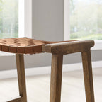 EEI-6547 Saoirse Faux Leather Wood Counter Stool Set of 2 by Modway