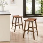 EEI-6547 Saoirse Faux Leather Wood Counter Stool Set of 2 by Modway