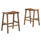 EEI-6547 Saoirse Faux Leather Wood Counter Stool Set of 2 by Modway