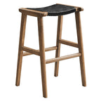 EEI-6549 Saoirse Leather Wood Bar Stool Set of 2 by Modway