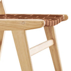 EEI-6544 Saoirse Leather Wood Dining Side Chair Set of 2 by Modway