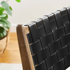 EEI-6544 Saoirse Leather Wood Dining Side Chair Set of 2 by Modway