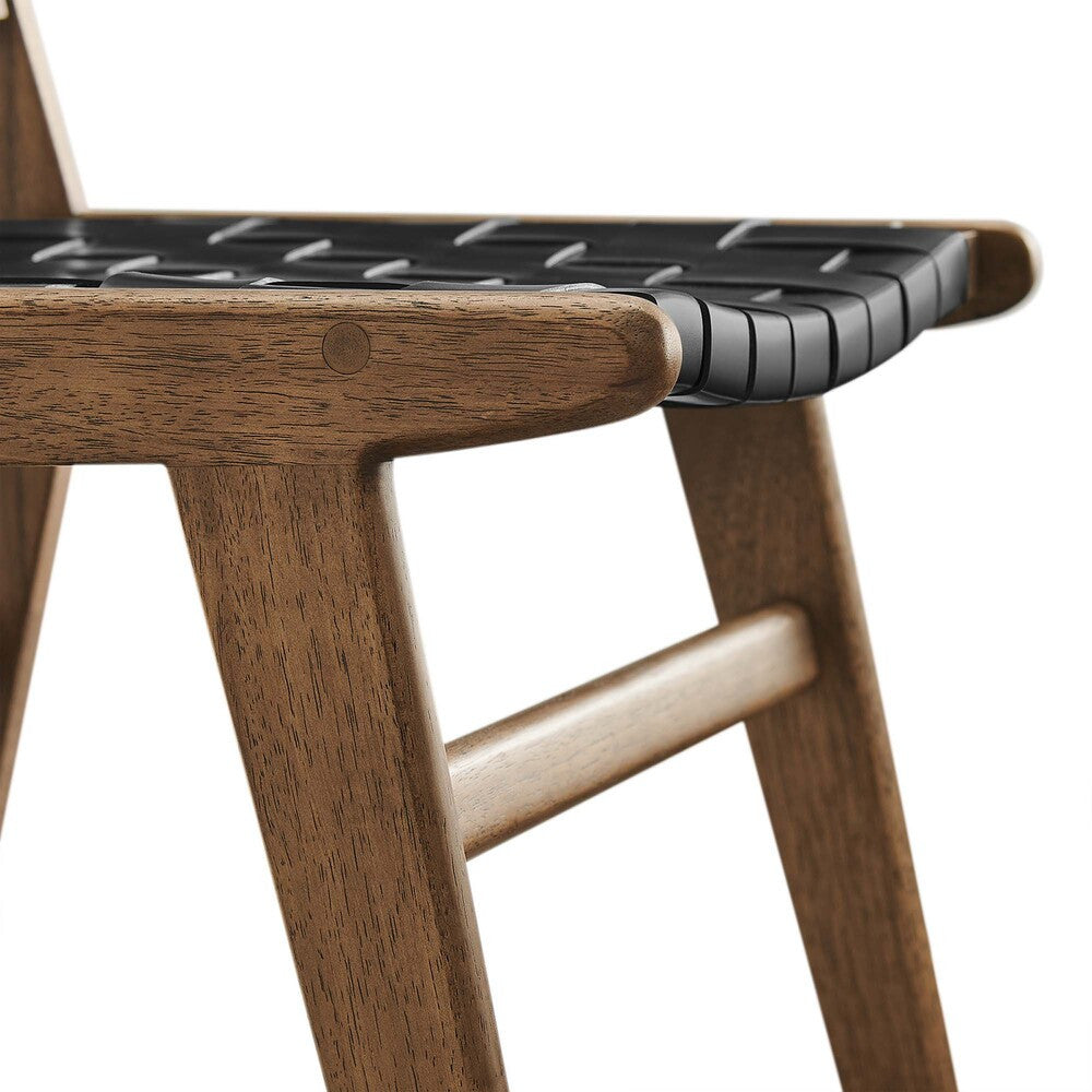 EEI-6544 Saoirse Leather Wood Dining Side Chair Set of 2 by Modway