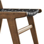 EEI-6544 Saoirse Leather Wood Dining Side Chair Set of 2 by Modway