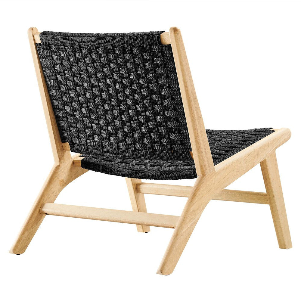 EEI-6543 Saoirse Woven Rope Wood Accent Lounge Chair by Modway