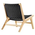 EEI-6543 Saoirse Woven Rope Wood Accent Lounge Chair by Modway