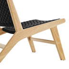 EEI-6543 Saoirse Woven Rope Wood Accent Lounge Chair by Modway
