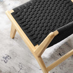 EEI-6543 Saoirse Woven Rope Wood Accent Lounge Chair by Modway